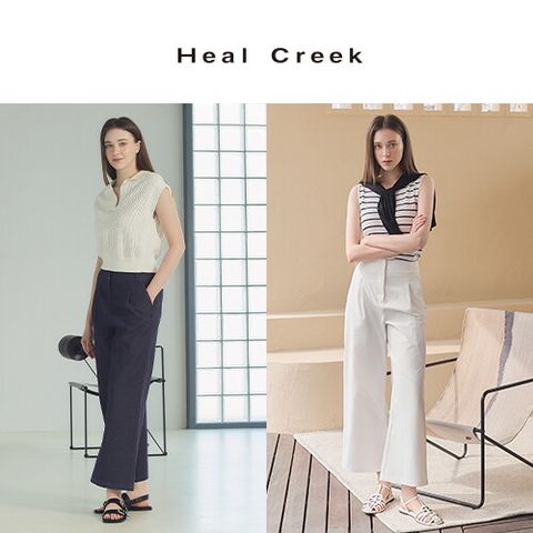 O 힐크릭 26SS 여성 썸머 세미와이드 팬츠 2종