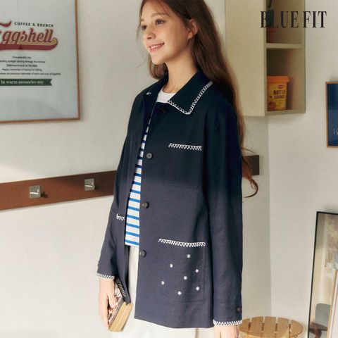 [삼성카드5%할인]블루핏 26SS 아뜰리에 프렌치 린넨 재킷