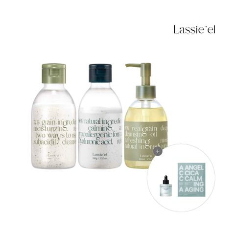 [삼성카드5%할인]라씨엘르 엔자임 파우더워시 2종+곡물 클렌징오일