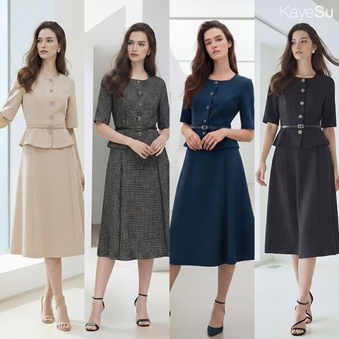 [케이수]26SS 썸머 페플럼 드레스 1종