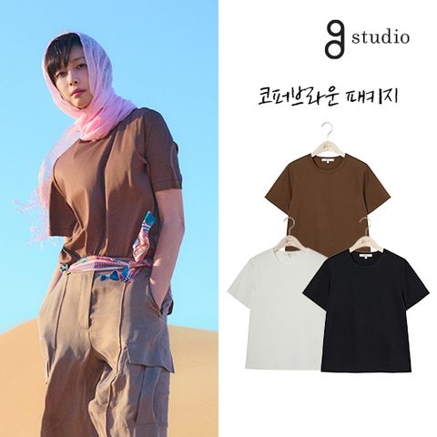 26SS 이집트 GIZA 티셔츠 3종 (코퍼브라운 패키지)