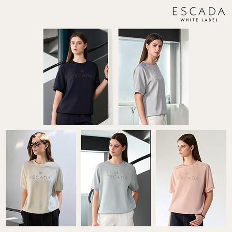 [상시가 129,000원] ESCADA 26SS 샤이닝 반팔 티블라우스