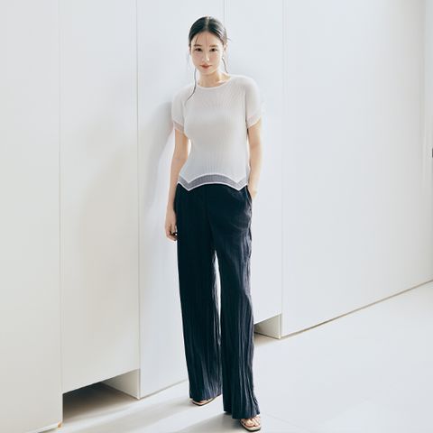 [미리주문10%]26SS 린넨블렌디드 아코디언 팬츠