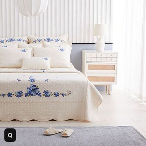 Q 효재 워싱 광목 침구 세트(이불+패드)