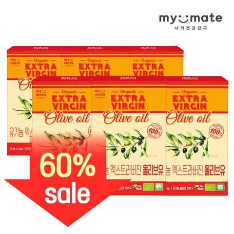 [60%세일] 유기농 엑스트라버진 올리브유 6박스