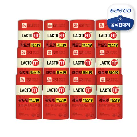 [방송에서만 구매가능] 최신상 종근당건강 락토핏 맥스19 12통(24개월분)
