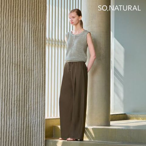 쏘내추럴 26SS 프렌치 린넨 플로우 와이드 팬츠 2종
