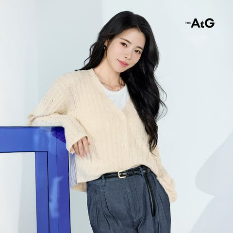 [미리주문10%] 26SS 프렌치 린넨혼방 디스트로이드 가디건