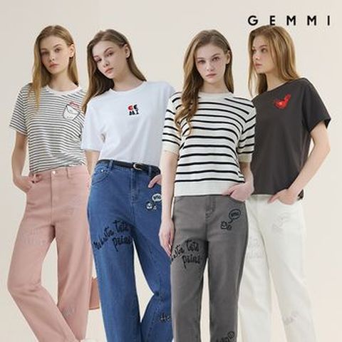 겜미 26SS 아트웍 데님팬츠