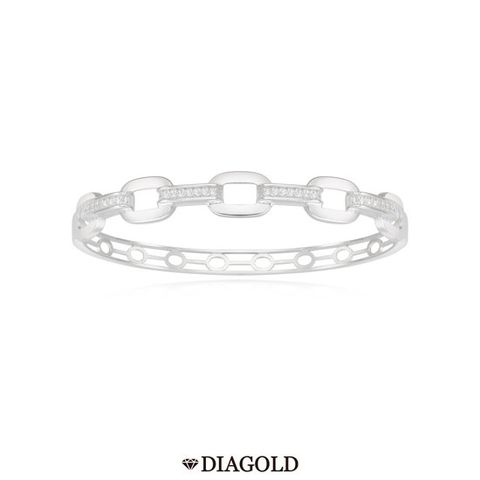 디아골드 실버 스톤클립 뱅글팔찌