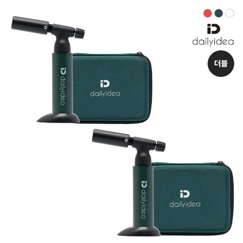 (더블)셰프터치 가정용 요리용 토치 2개 + 보관가방 2개+ 충전 어답터(3종)*2set