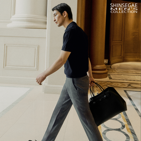 [삼성카드5%할인]26SS SUMMER 신세계맨즈컬렉션 실크 라이크라 슬랙스 2SET 