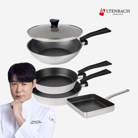 [특별가] 디펜더스 후라이팬(24팬+28팬+28웍+28커버+스퀘어팬) 5종 세트