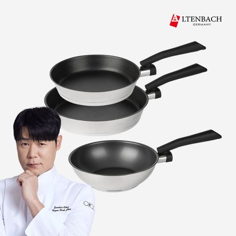 [CJ특별가] 디펜더스 프라이팬(24팬+24웍+28팬) 인덕션후라이팬 24팬24웍28팬 세트
