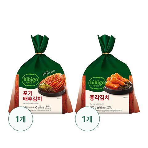비비고 포기배추김치 5kg + 총각김치 900G  총 5.9kg