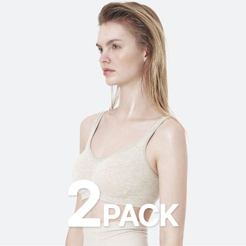 갓바디 모달 심리스 셔링 브라 (2PACK)