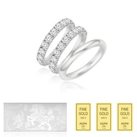 (방송에서만) [한국금자산관리] KGAM 925 실버 테니스 쌍지반지+추가