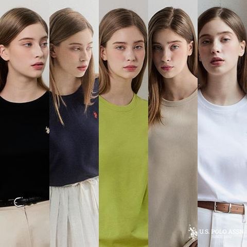 USPA 26SS 여성 코튼 반팔티셔츠 5종