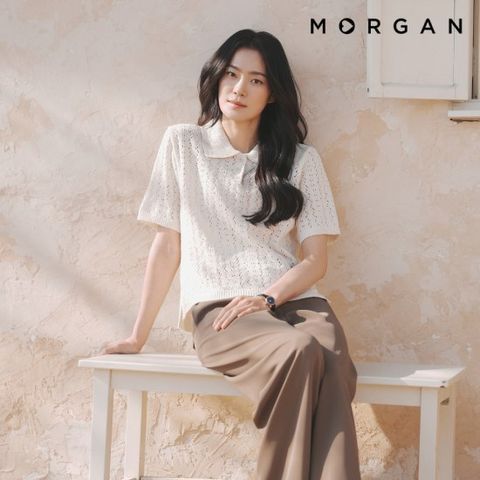 모르간 26SS 반팔 크로셰 니트 3종