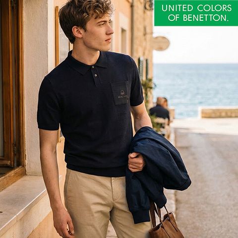 베네통 26SS 반팔 니트 3종 남성용