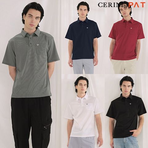 O CERINI by PAT 남성 포켓 반팔 카라 티셔츠 5종