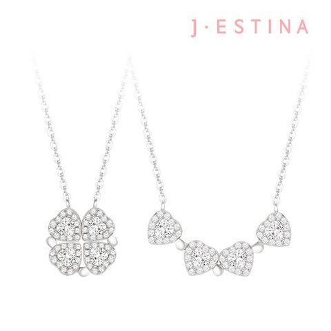 [제이에스티나] 26SS 네잎클로버 투웨이 실버 목걸이 (S)
