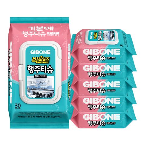 빅사이즈 행주티슈 플러스케어 30매 X 6팩