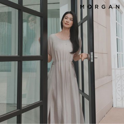 모르간 26SS 아세테이트 100% 라로셸 원피스