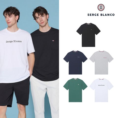 25SS 세르즈블랑코 반팔티셔츠 5종 남성용