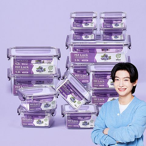 [에코센스 히트락] (최대용량)(심야)에코센스 히트락 올트라이탄 밀폐용기 14종