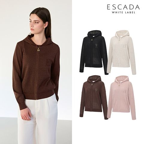 O ESCADA 26SS 여성 크로쉐 가디건 + 나시 니트 2종