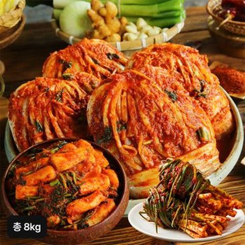 해남 땅끝마을 쌍둥이네 김치 5kg+총각김치 2kg+쪽파김치1kg