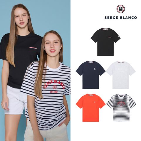25SS 세르즈블랑코 반팔티셔츠 5종 여성용