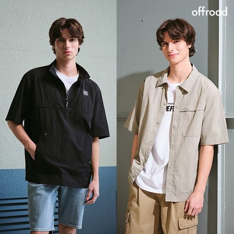 O 오프로드 26SS 남성 썸머 유틸리티 아노락 1종 + 셔켓 1종