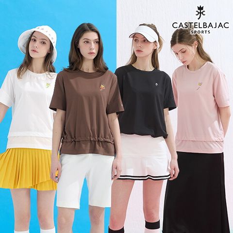 ○ 까스텔바작 26SS 여성 우븐티셔츠 2종