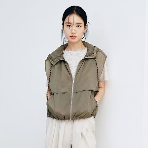 26SS 에어리 쉬어 후드베스트