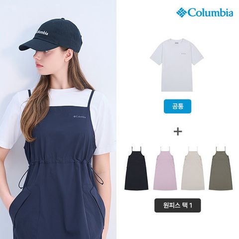 [컬럼비아] 26SS 최신상 여성 반팔 티셔츠1종+원피스 1종(택1)