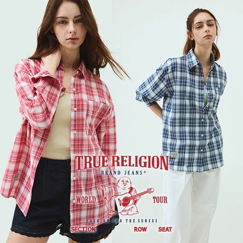 ■ 트루릴리전 26SS 여성 포켓 체크셔츠 2종