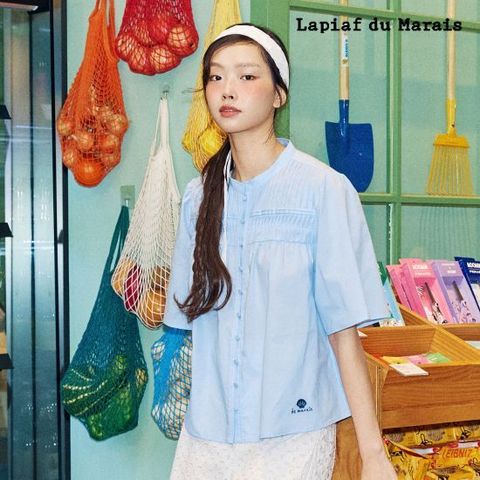 [라삐아프X보마켓] 26SUMMER 아코디언 핀턱 썸머 블라우스 1종(Limited)