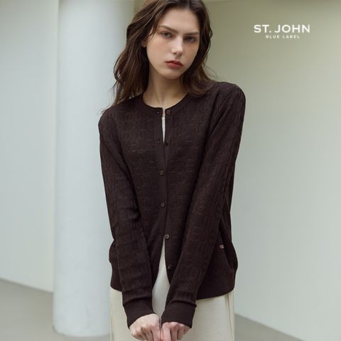 26S/S 시그니처 체인 자카드 니트 가디건