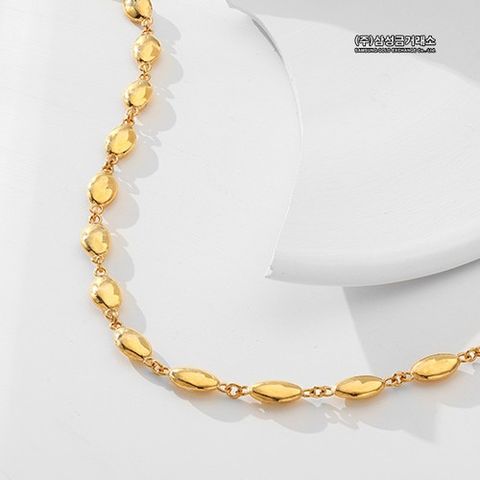 24K 버블 체인 목걸이