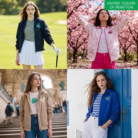 O 베네통 26SS 여성 바람막이 자켓