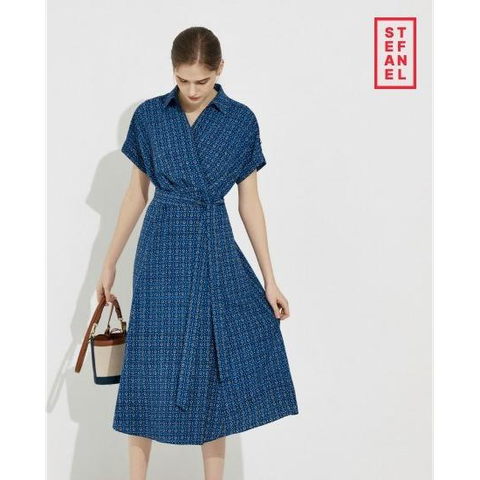 스테파넬 26SS 프린트 랩스타일 원피스