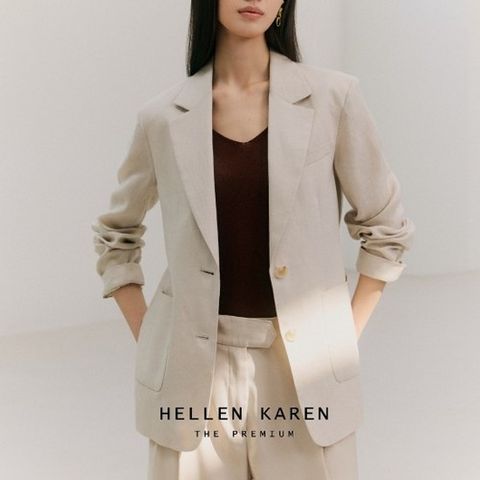 [헬렌카렌 더프리미엄] 26SS 프렌치린넨100 재킷