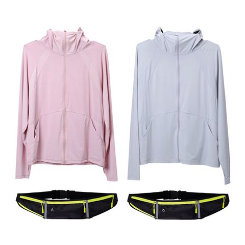 (싱글) 퀵맘 냉감 자외선 차단 UV 자켓 2종 (자켓+힙색)