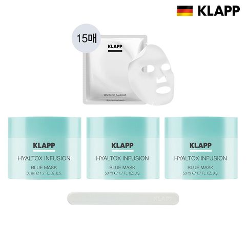 [이찬석패키지] 히알톡스 인퓨전 블루 마스크 50ml * 3개 + 에스테틱 밴디지 15매