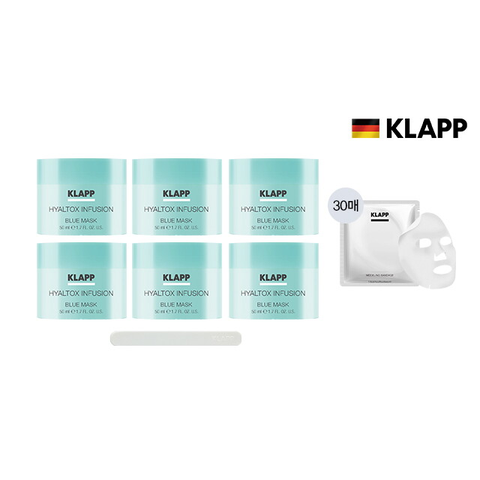 [가격파괴패키지] 히알톡스 인퓨전 블루 마스크 50ml * 6개 + 에스테틱 밴디지 30매