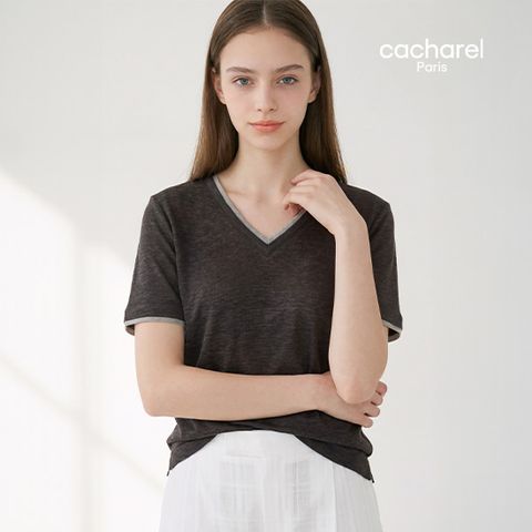 26SS 프렌치린넨100 레이어드 티셔츠 2종