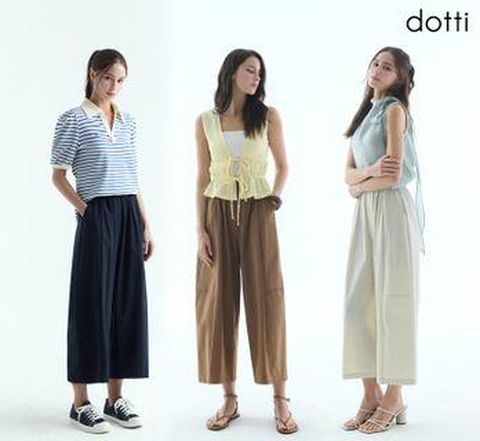 도티 썸머 쿨 커브드 버뮤다 8부 팬츠 3종