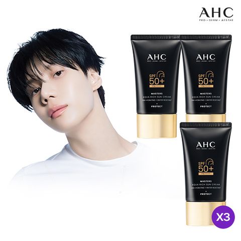 [점보용량] 마스터즈 아쿠아 리치 선크림 60ml 3개